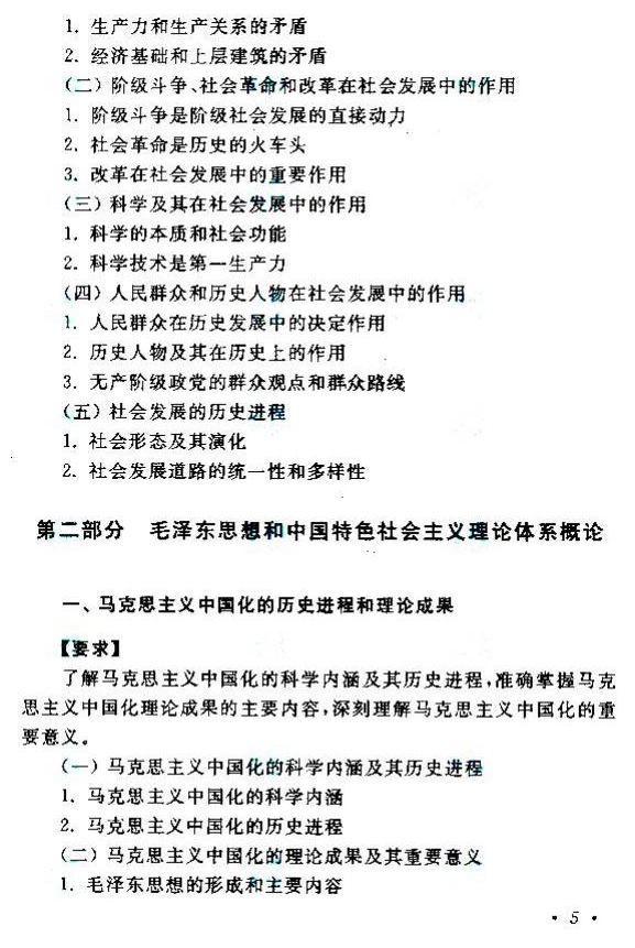 2020年湖南成人高考專升本《政治》考試大綱